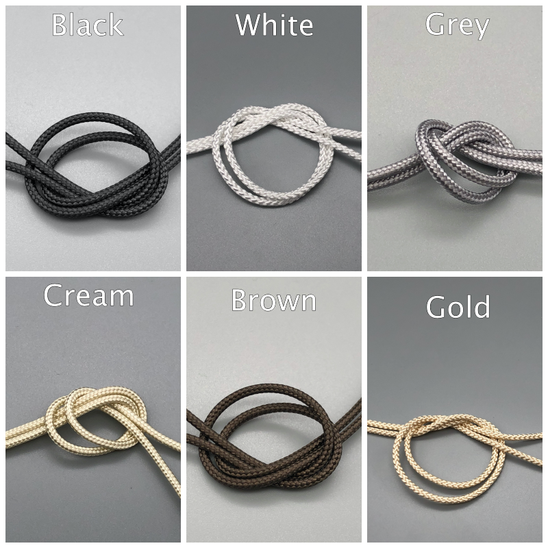 Pre-Stretched 2mm Blinds Cords - Various Colour Options