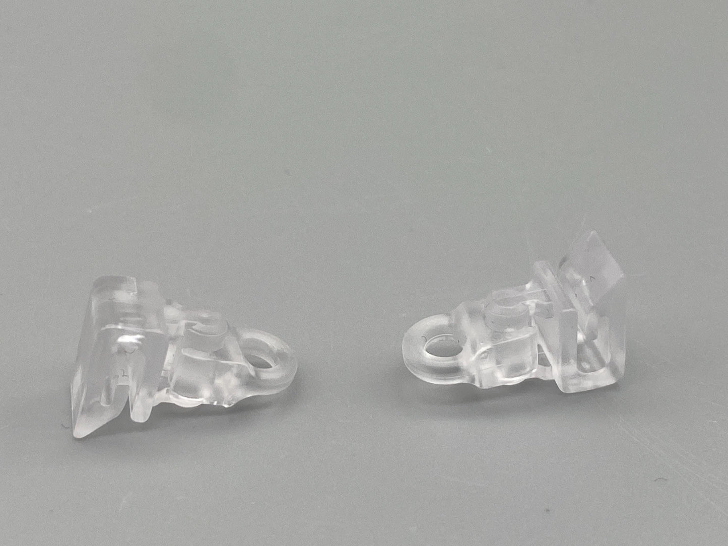 Roman Blind Clip Rings: Clear Plastic Safety Clips (Pack of 10)
