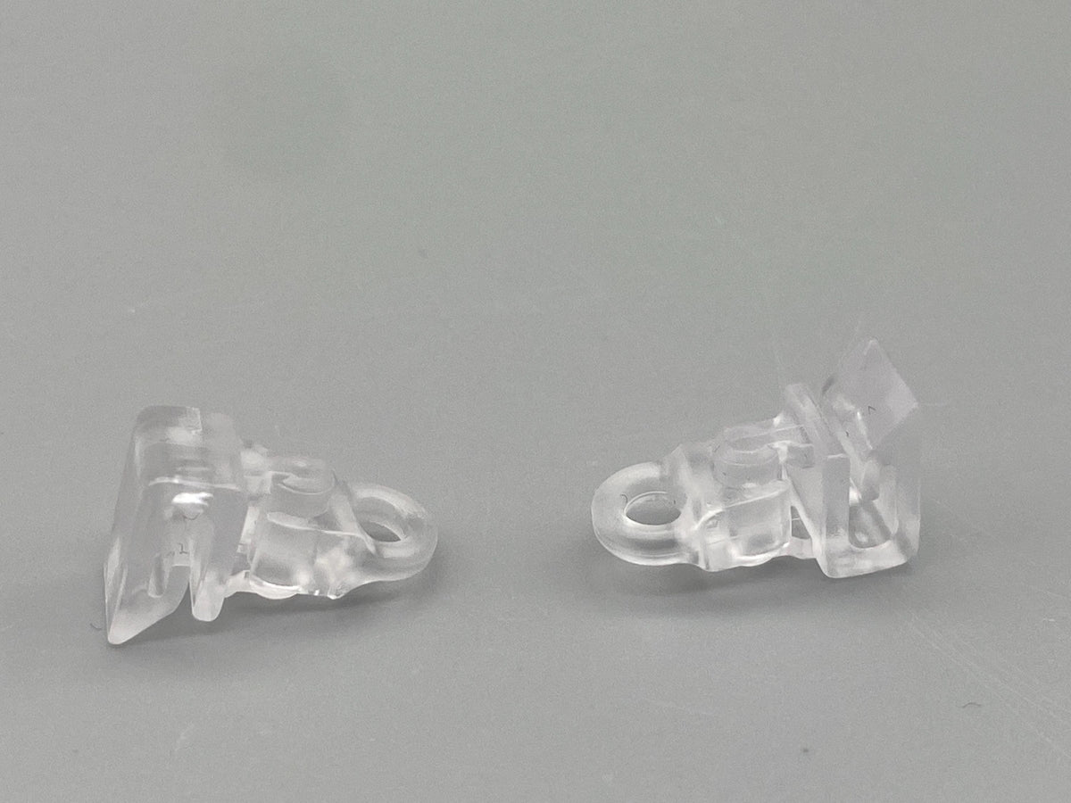 Roman Blind Clip Rings: Clear Plastic Safety Clips (Pack of 10)