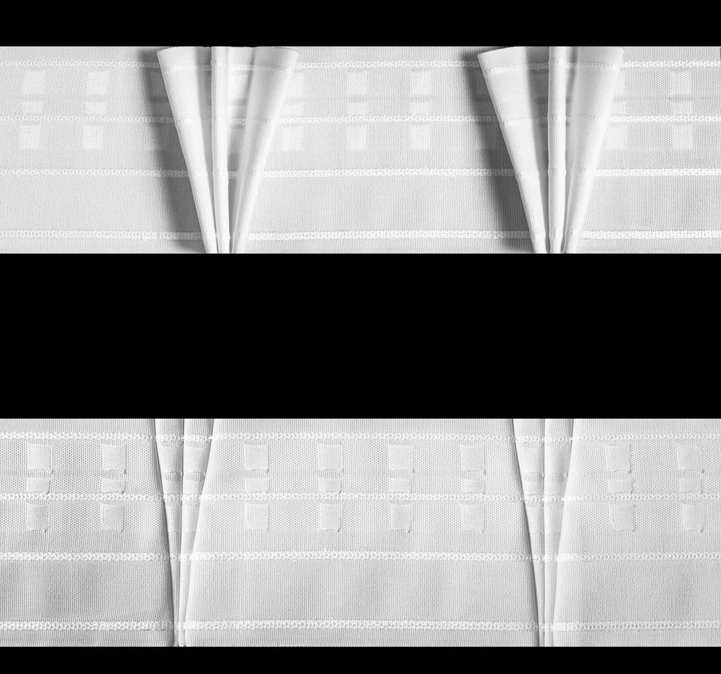 Triple Pinch Pleat Curtain Heading Tape - Polyester - 100mm (4" inch) - 10meter