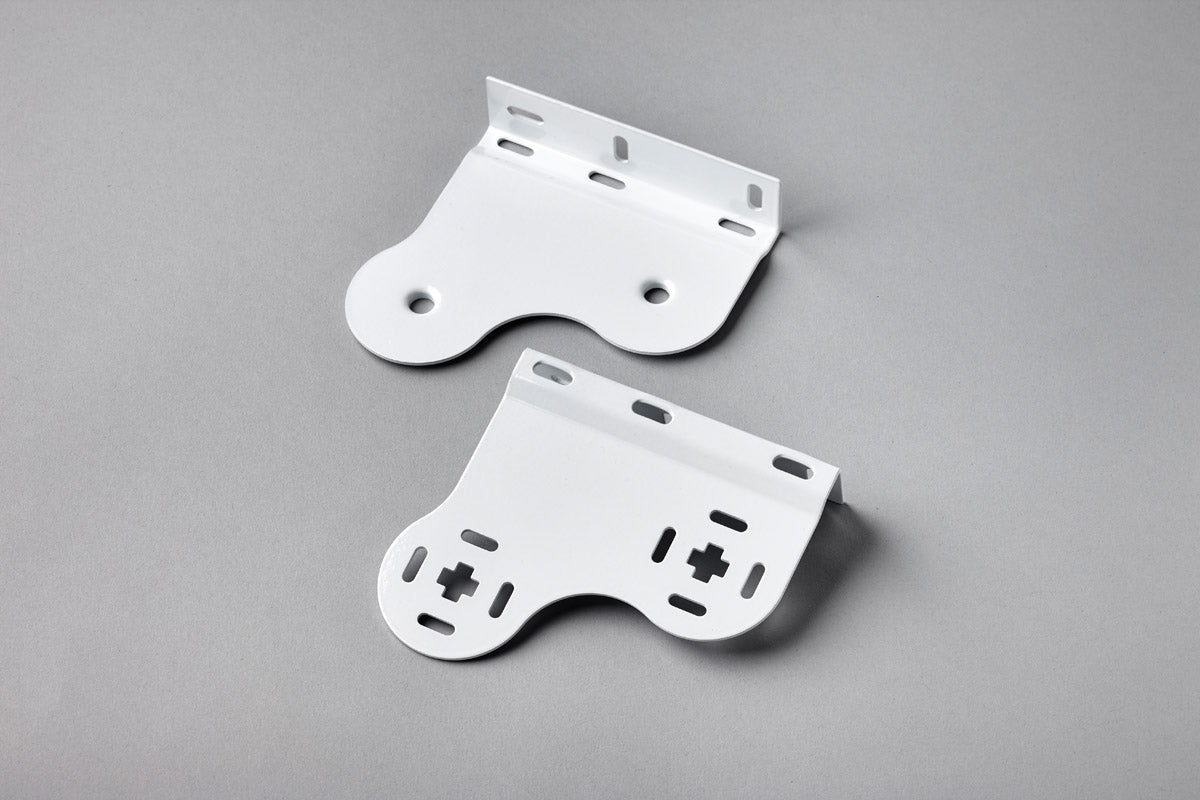 Double Brackets for 32mm Roller Blinds - Coated Metal - Sameside Chain - Pair