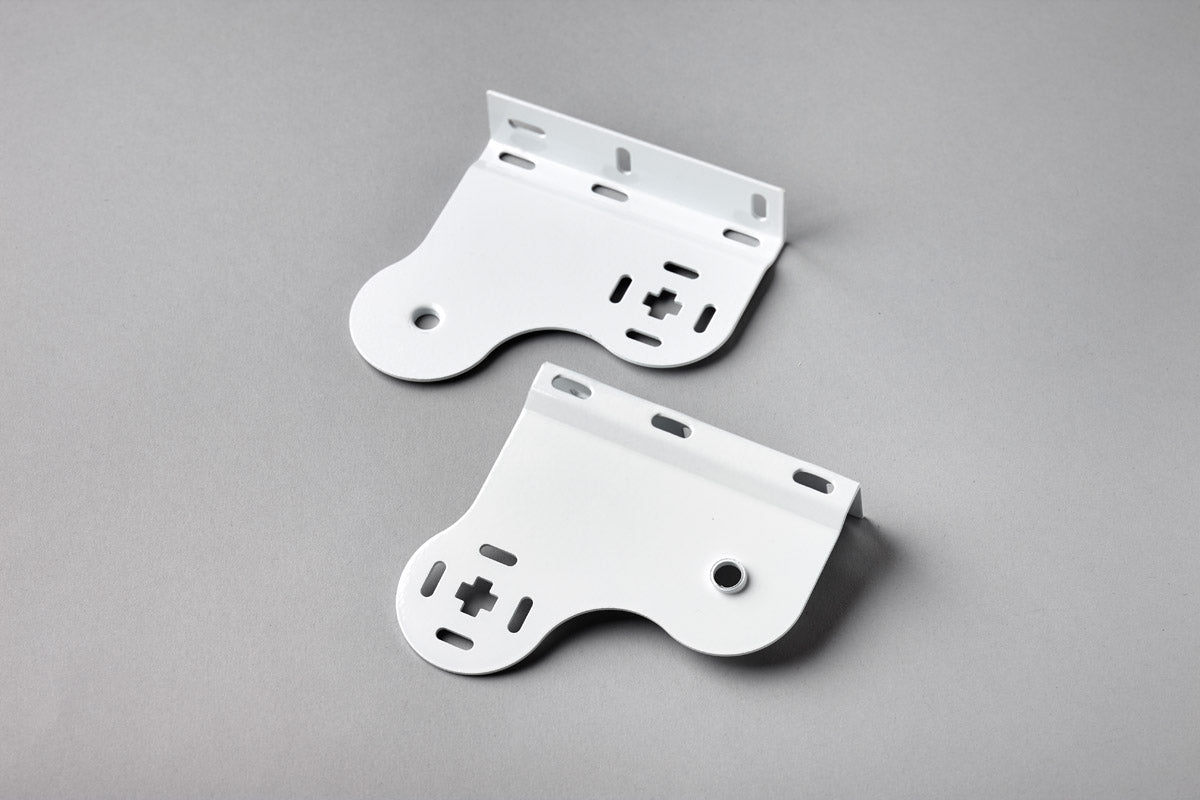 Double Brackets for 32mm Roller Blinds - Coated Metal - Opposite Chain - Pair