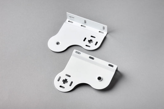 Double Brackets for 32mm Roller Blinds - Coated Metal - Opposite Chain - Pair