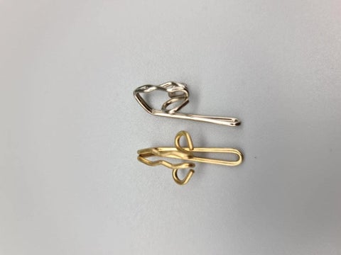 Curtain Header Tape Hooks P-hook - Metal (Gold/Silver)
