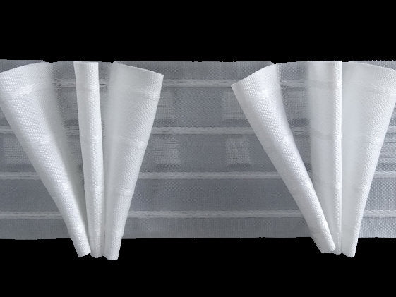 Triple Pinch Pleat Curtain Heading Tape - Polyester - 80mm - 10meter