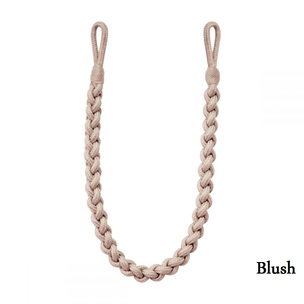 Helston Rope Tie Back with a braided embrace