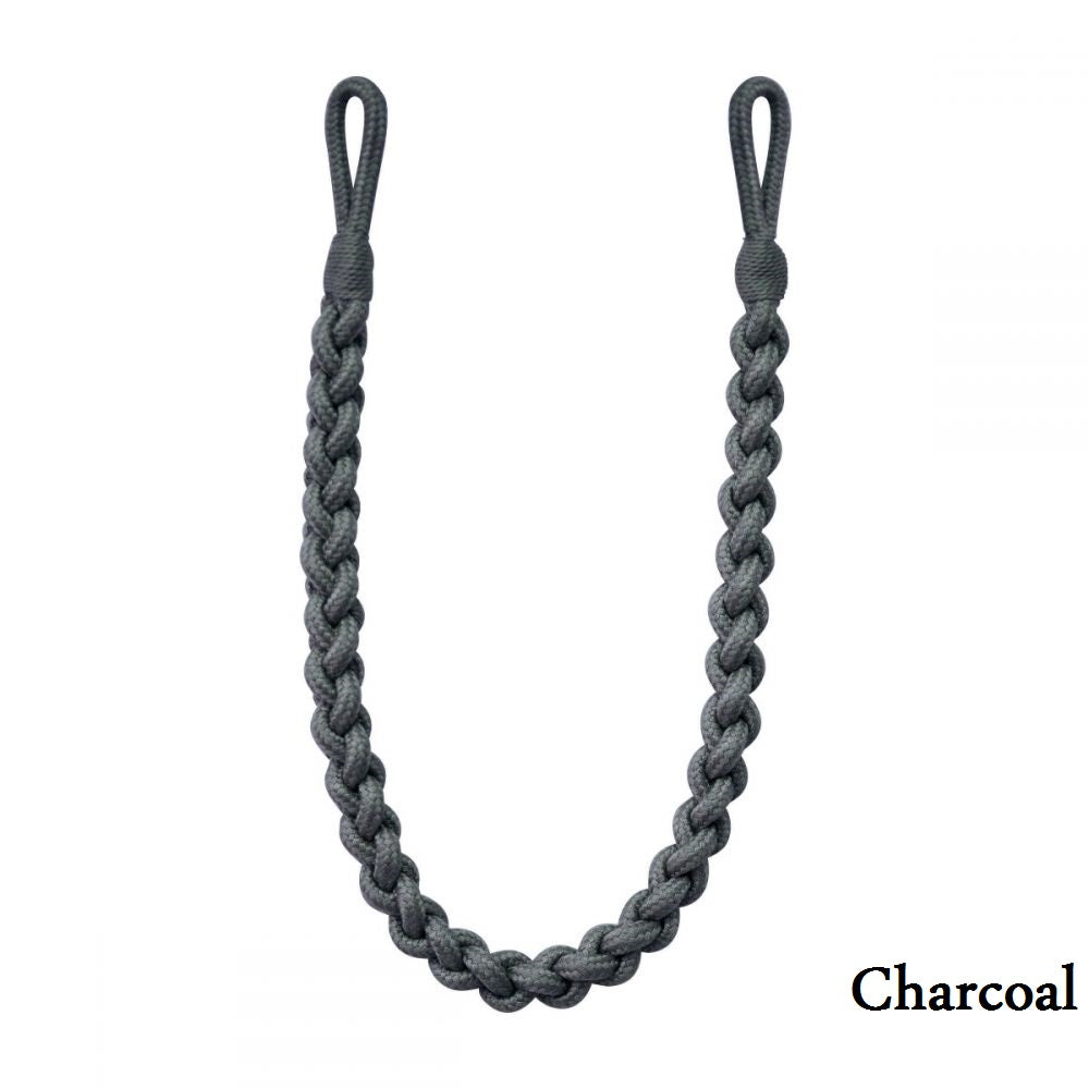 Helston Rope Tie Back with a braided embrace