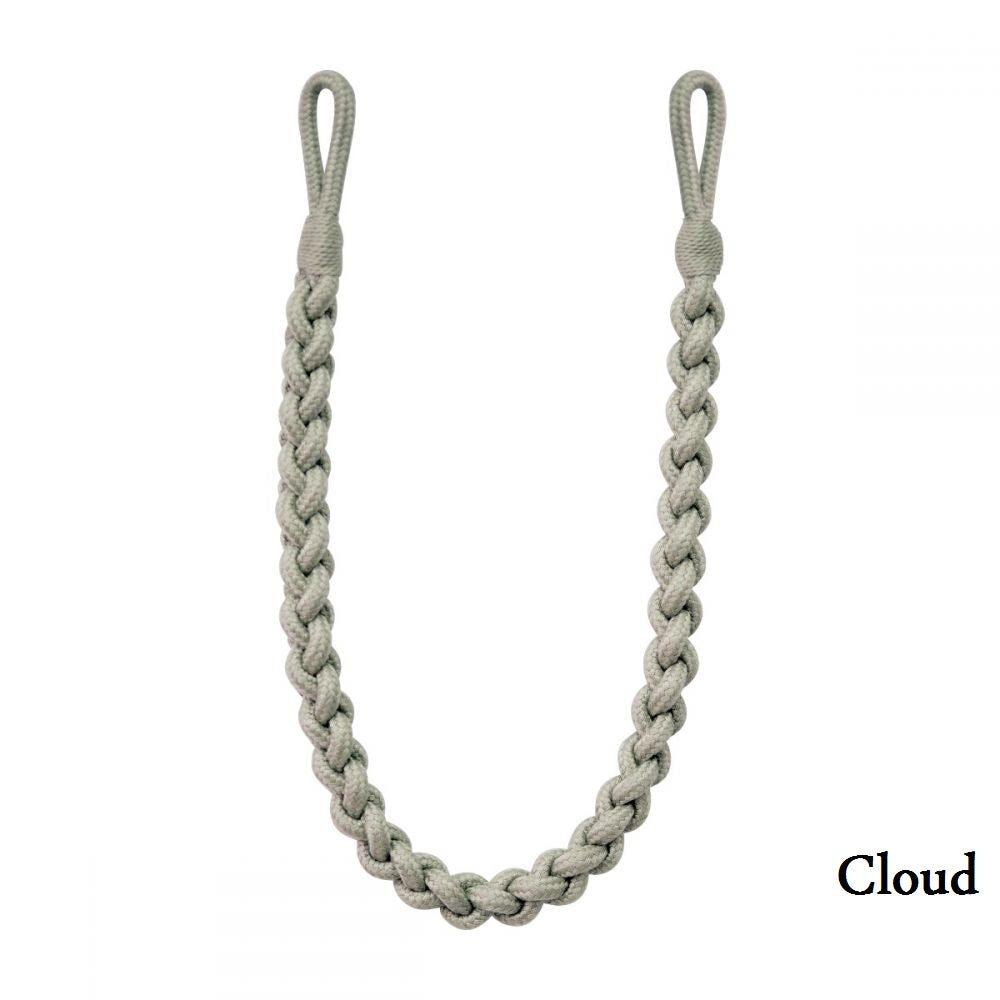 Helston Rope Tie Back with a braided embrace