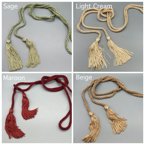 2x Tassel Cord Twisted - Available in Various Colours - Pack of 2 Active