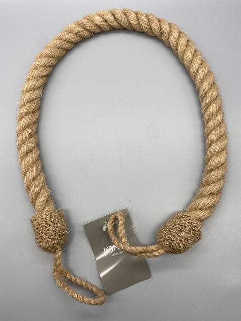 Pair of Jute Twisted Contemporary Tie Backs - by Jones® - Pair