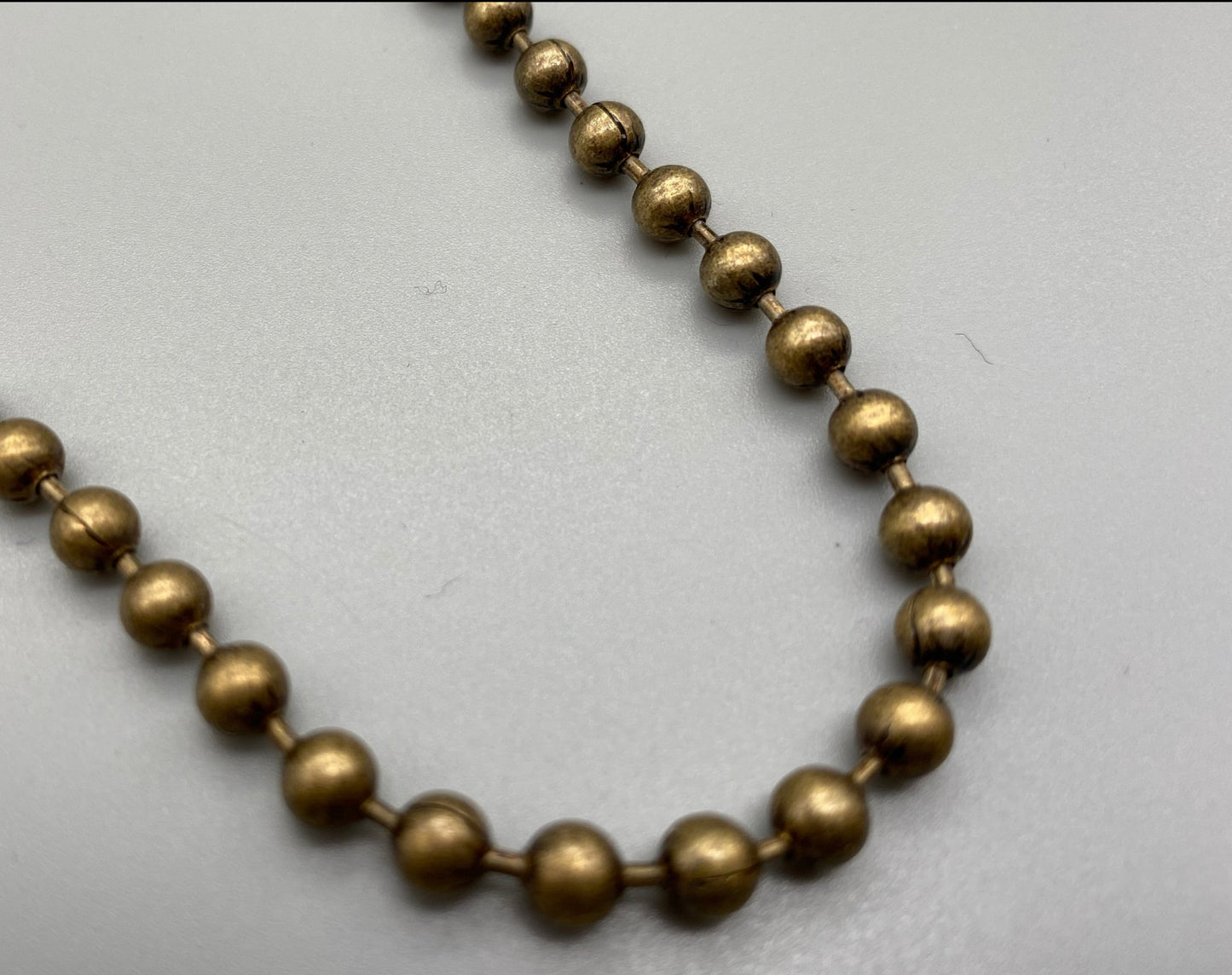 Endless Antique Brass Metal Chain - No.10 Bead Size: 4.5mm Loop