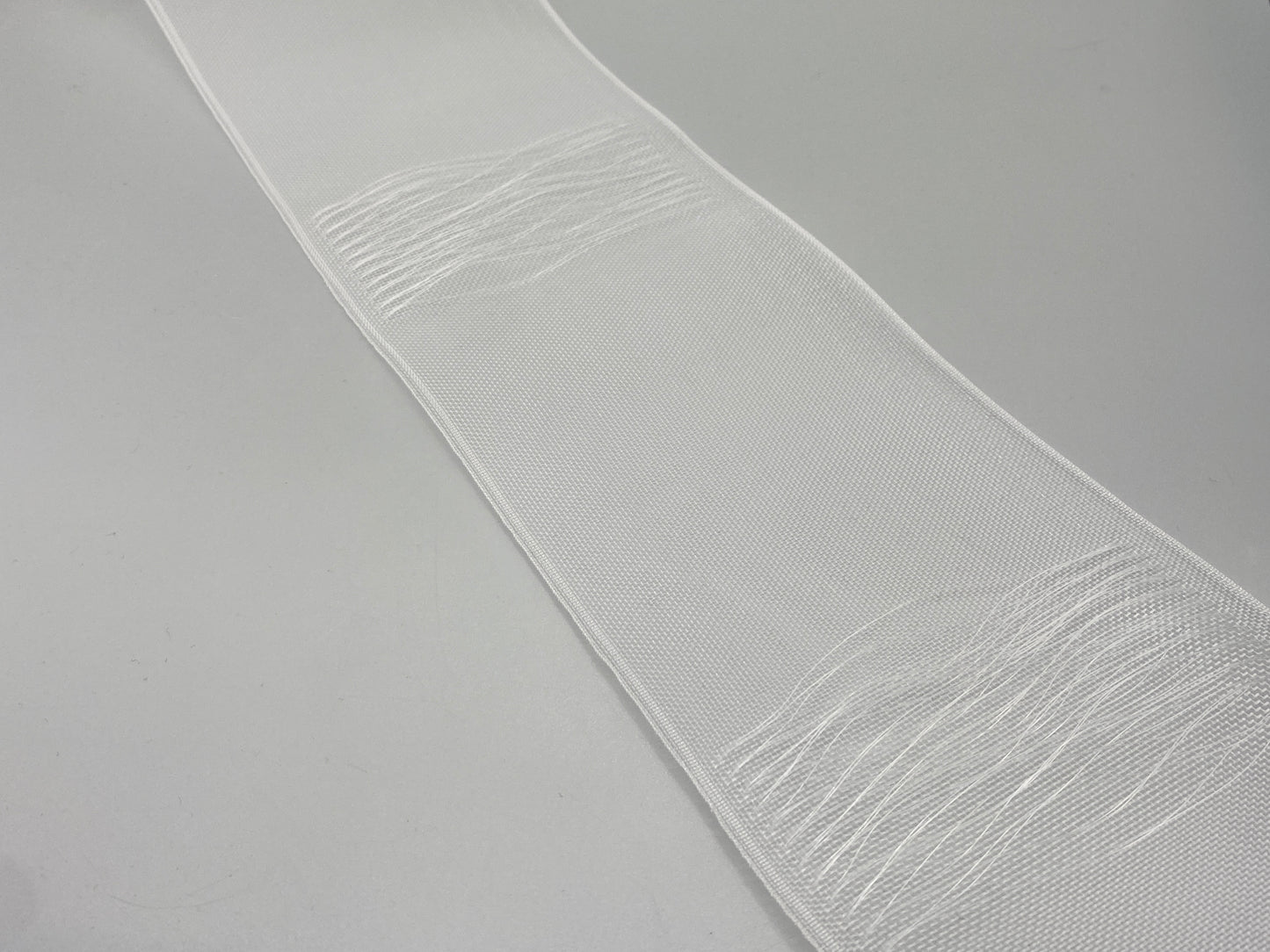 Loop Curtain Tape with Loops for Curtain Pole/Rods - Translucent - 4" / 100mm Wide - 10mtr