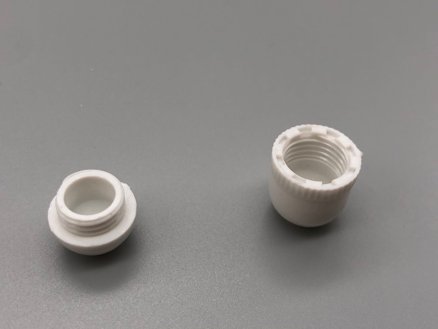 Plastic Cord Connector Acron - White - Pack of 5