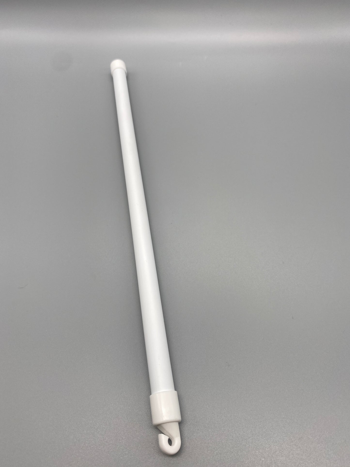 Tilting Wand Set for Vertical Blinds (400mm + Hook + Button) - White Plastic
