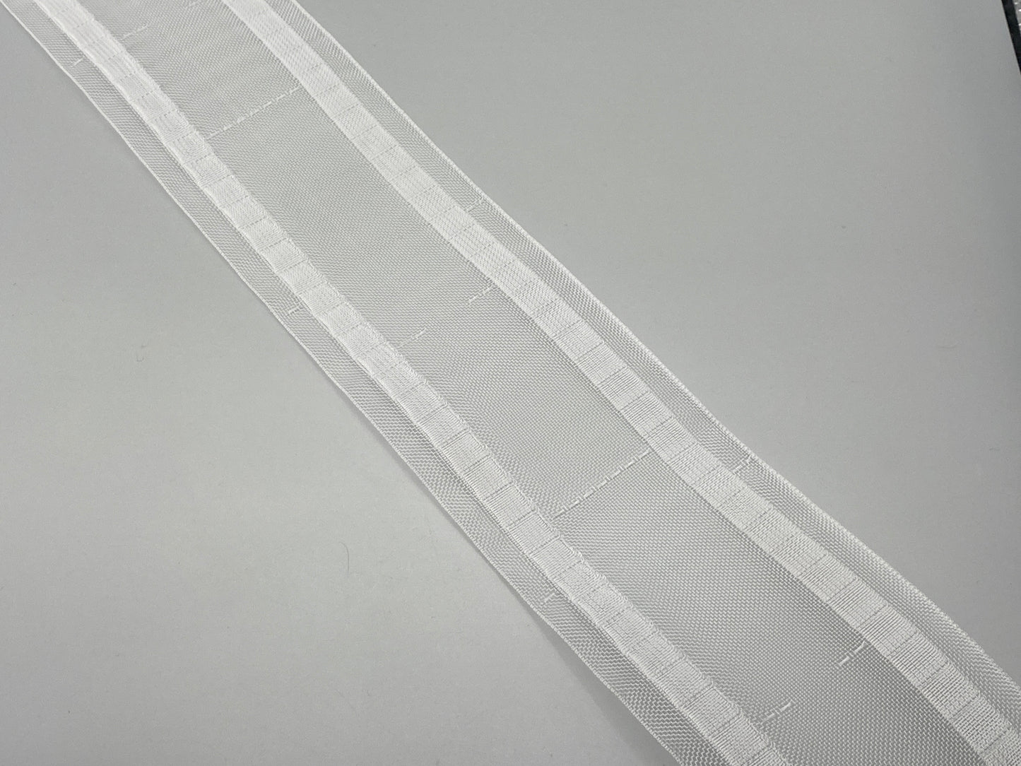 Curtain Wave Tape - S Wave Curtain 75mm Wide Tapes - Translucent - 10mtr