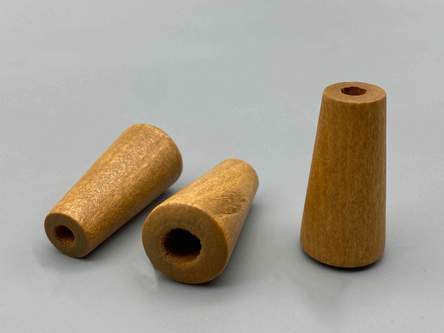 3x Slim Natural Wooden Blinds Acorns