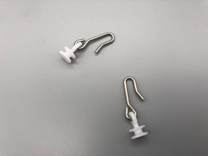 Carriers for Standard Hospital Cubicle Tracks w/ Stainless Steel Hooks - 20pcs