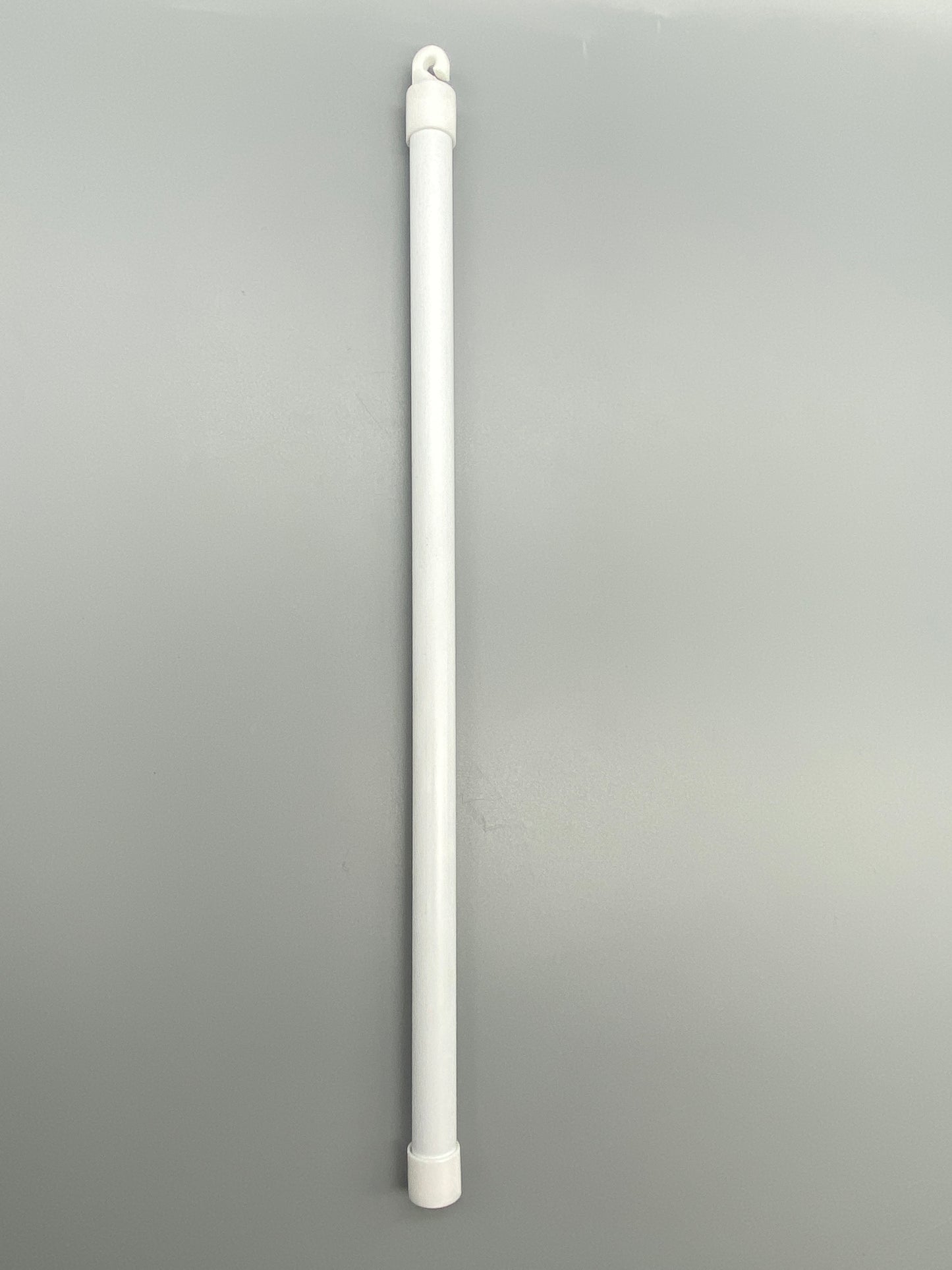 Tilting Wand Set for Vertical Blinds (400mm + Hook + Button) - White Plastic