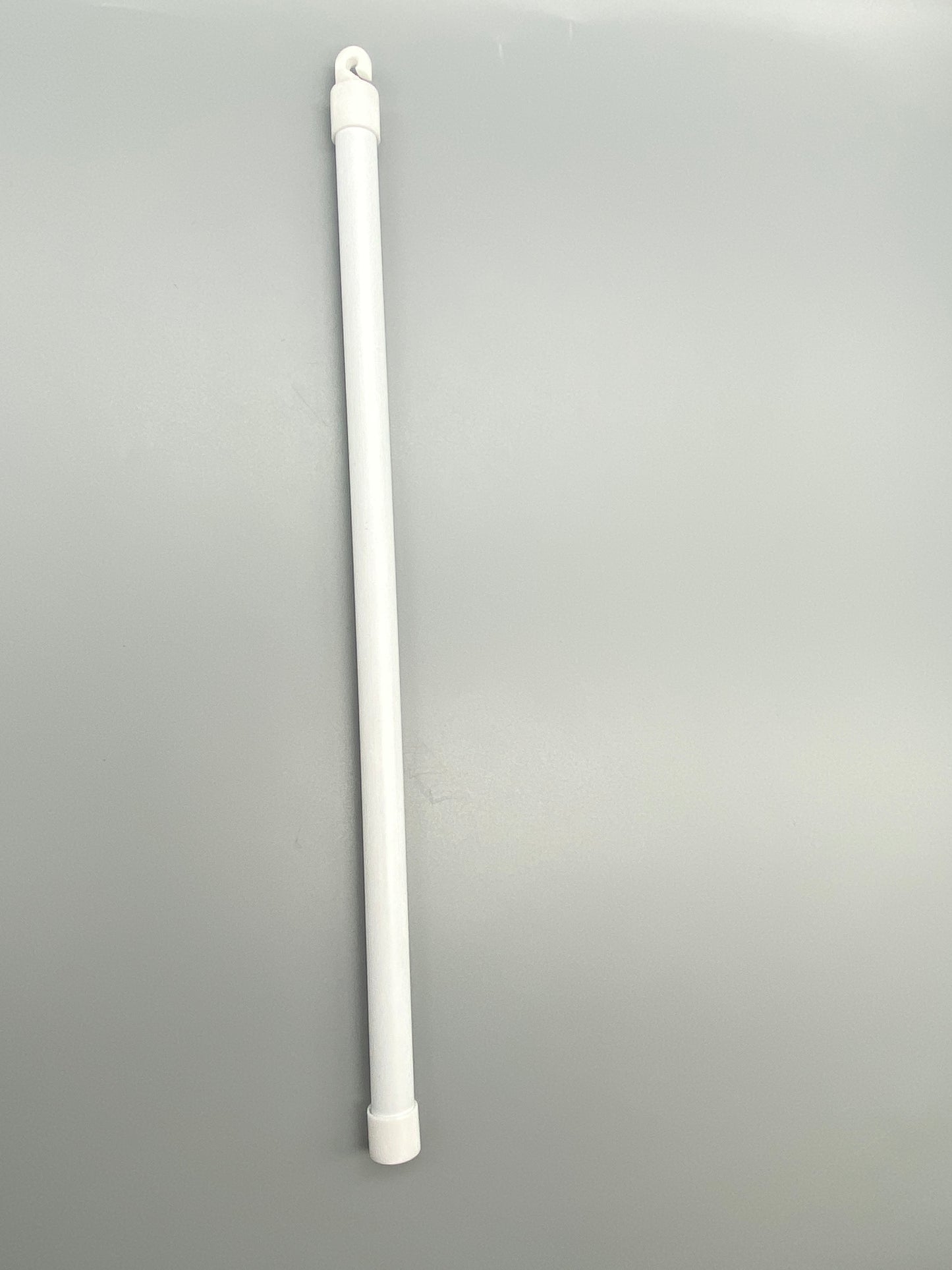 Tilting Wand Set for Vertical Blinds (400mm + Hook + Button) - White Plastic