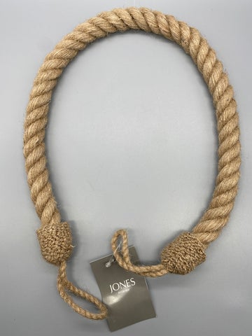 Pair of Jute Twisted Contemporary Tie Backs - by Jones® - Pair