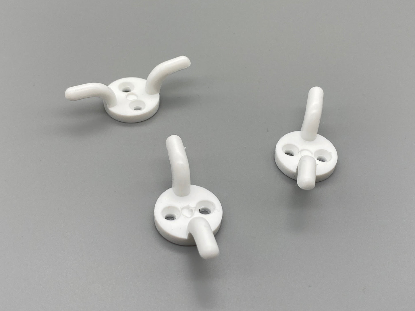 Small Cord Cleat Safety Device - White Plastic - Pack of 5