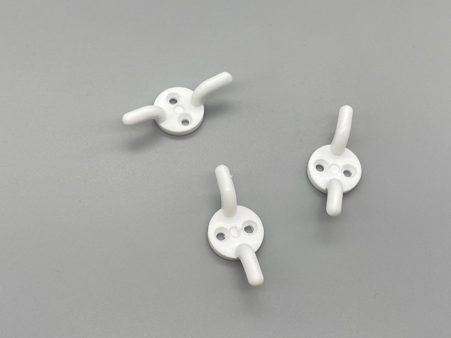 Small Cord Cleat Safety Device - White Plastic - Pack of 5