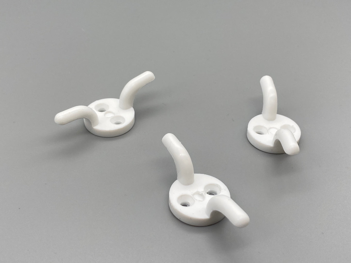 Small Cord Cleat Safety Device - White Plastic - Pack of 5