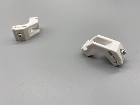 Plastic Brackets for Harrison Whiteline Track - Whiteline/Harrison Track Compatible - Pack 4