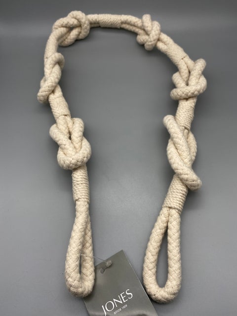 Pair of Coastal Shanklin Rope Tie Band Cotton / Tie Backs - by Jones® - Pair