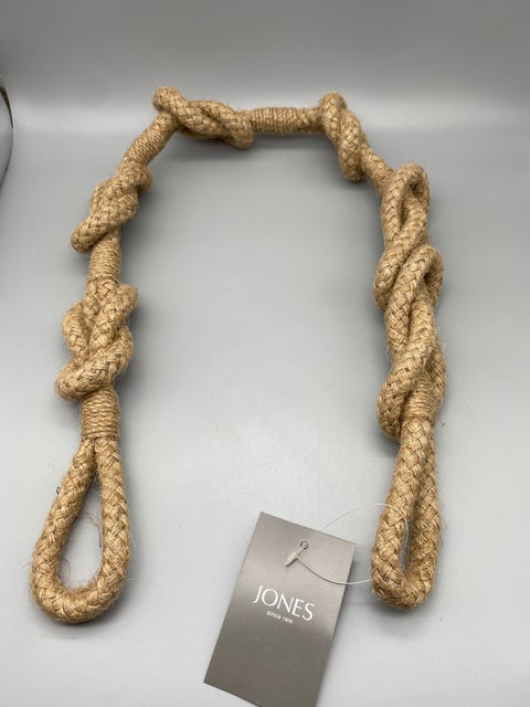 Pair of Coastal Shanklin Rope Tie Band Jute / Tie Backs - by Jones® - Pair
