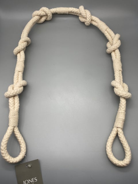 Pair of Coastal Shanklin Rope Tie Band Cotton / Tie Backs - by Jones® - Pair