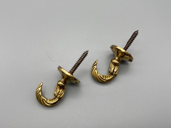 Athena Golden Tie Back Hook - Large - Pack of 2