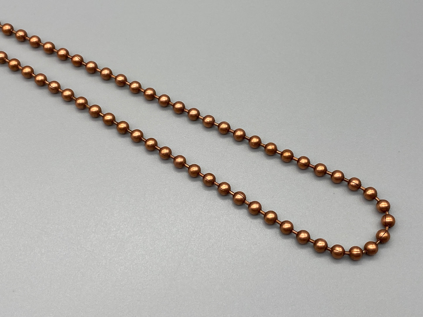 Endless Antique Copper Metal Chain - No.10 Bead Size: 4.5mm Loop