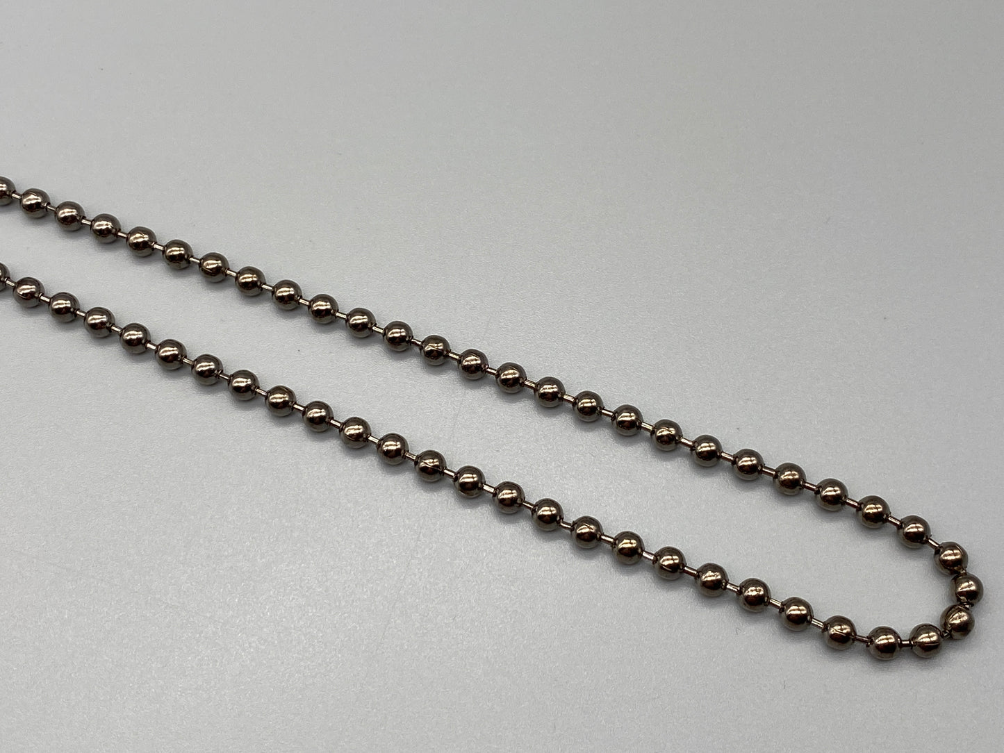 Gunmetal Chain - No.10 Bead Size: 4.5mm + Free Connector