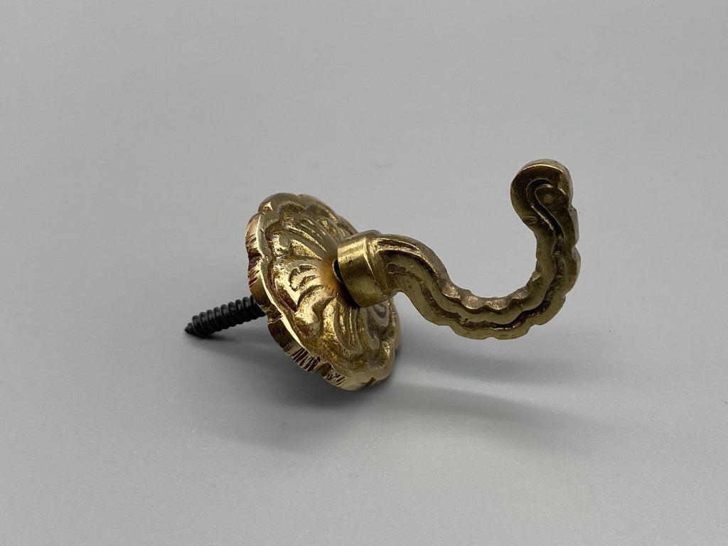 Rosaline Golden Tie Back Hook - Metal - Pack of 2