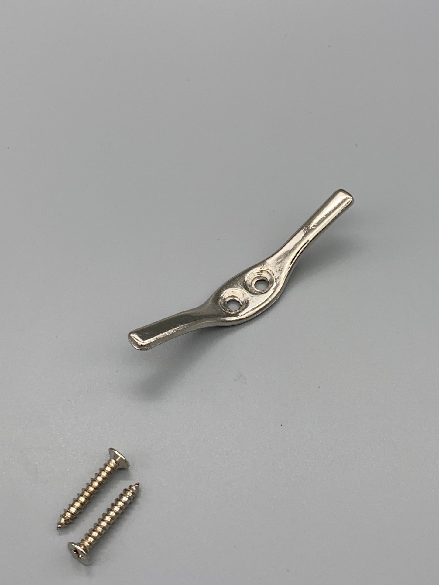 Metal Silver Cord Cleat Safety Device - With Screws - Pack of 3