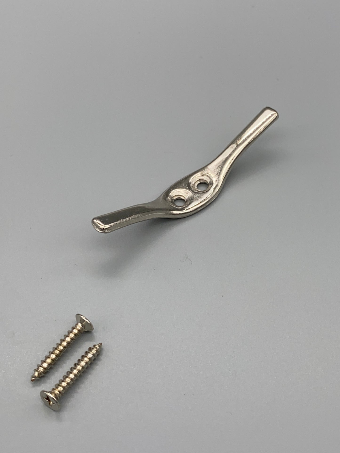Metal Silver Cord Cleat Safety Device - With Screws - Pack of 3