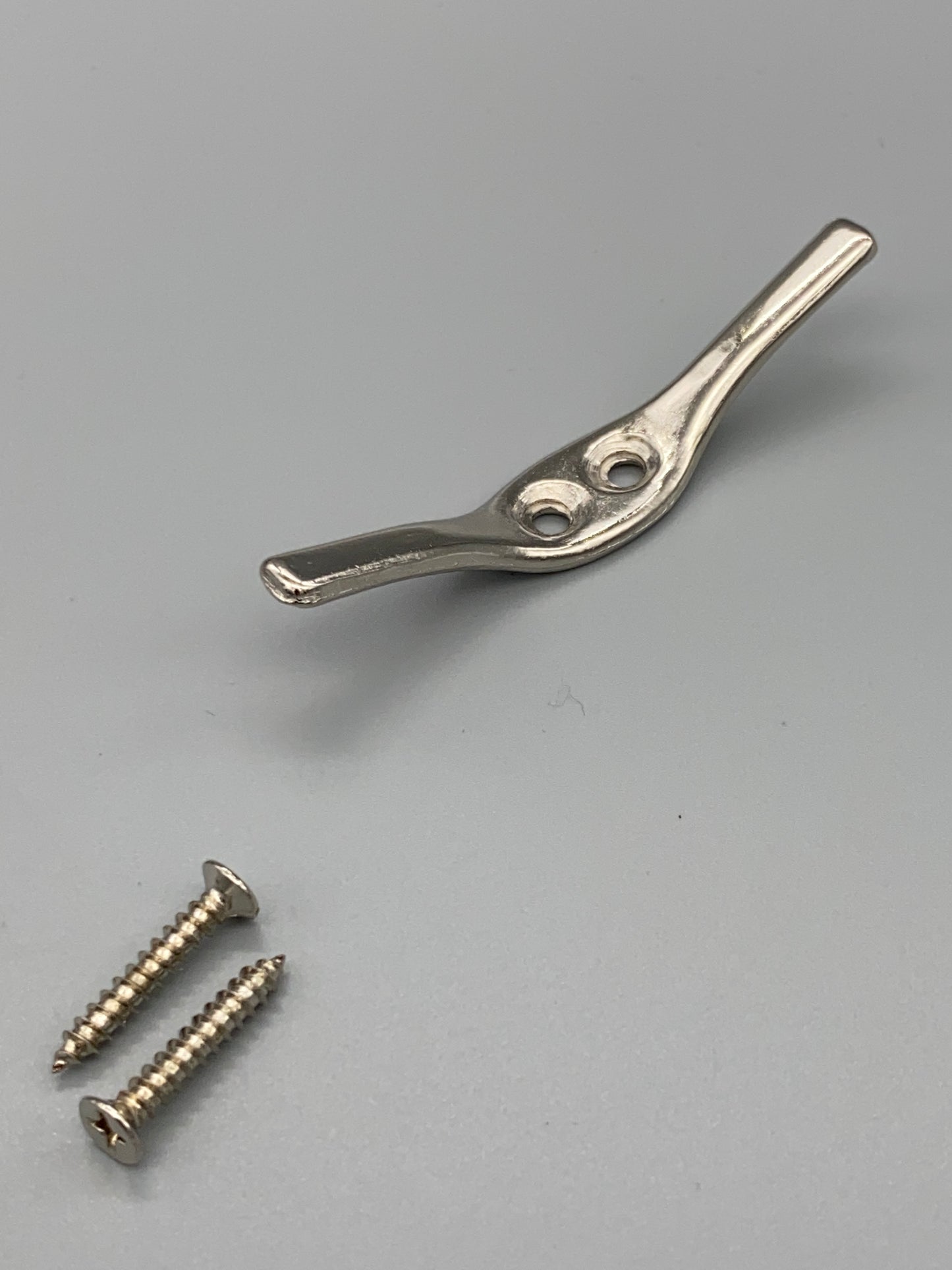 Metal Silver Cord Cleat Safety Device - With Screws - Pack of 3