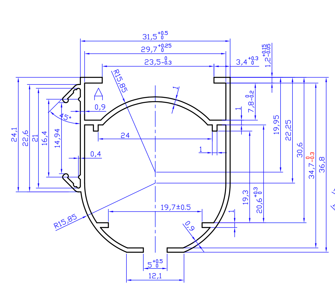 Roman Headrail Cassette Velcro With Tilting Rod - With Tilting Rod