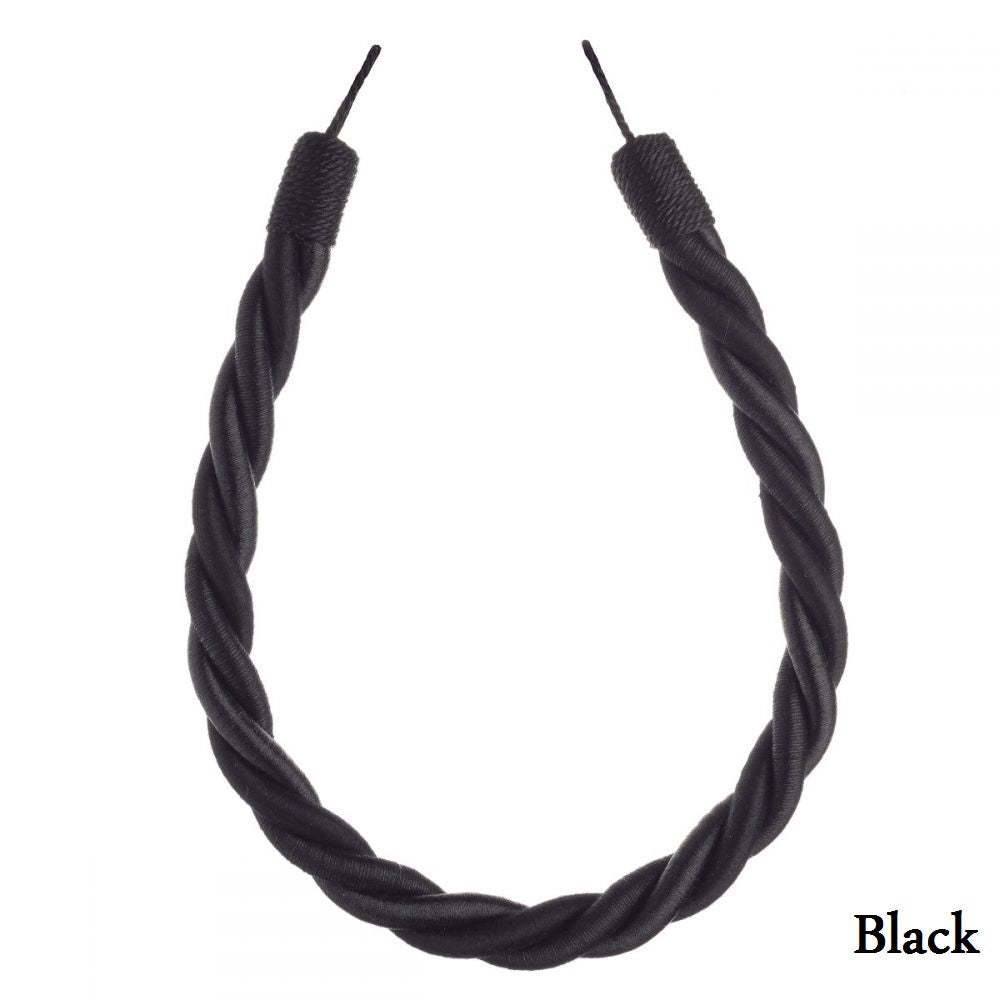 Virage Rope Tiebacks with a Contemporary interwoven satin and silk design