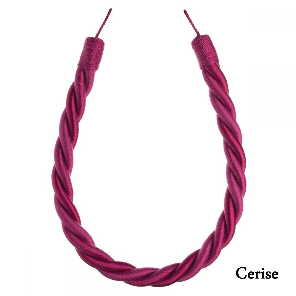 Virage Rope Tiebacks with a Contemporary interwoven satin and silk design
