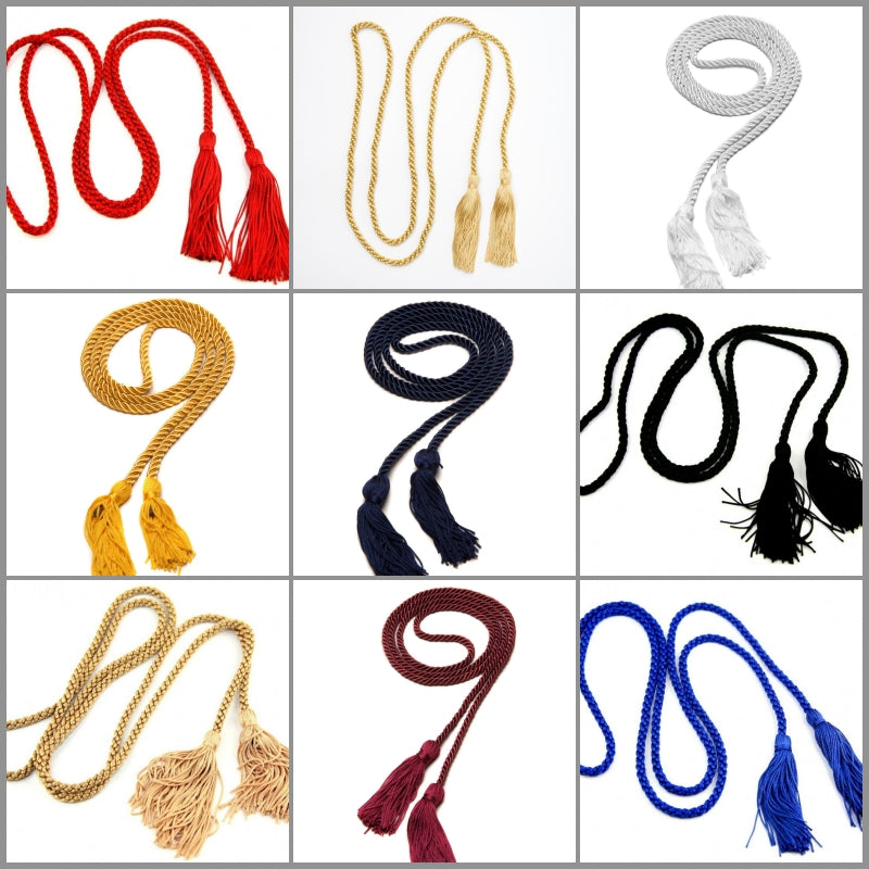 2x Tassel Cord Twisted - Available in Various Colours - Pack of 2 Active