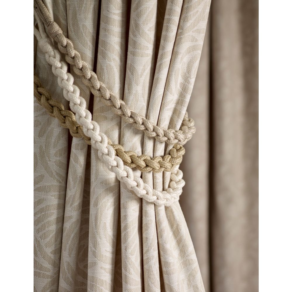 Helston Rope Tie Back with a braided embrace