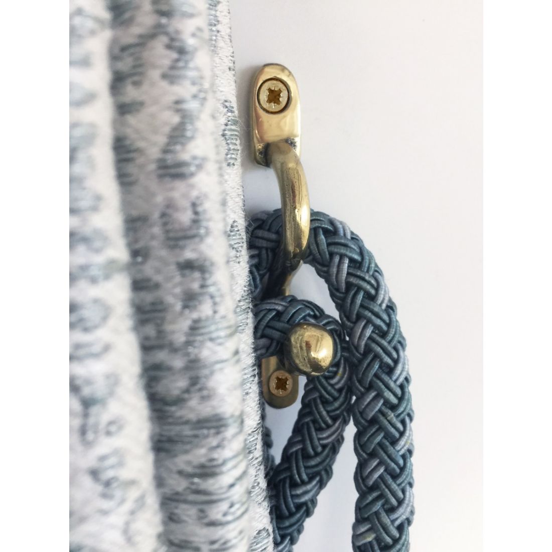 Ball End Security Loop Tieback Hook, Various Finises - Pack of 2
