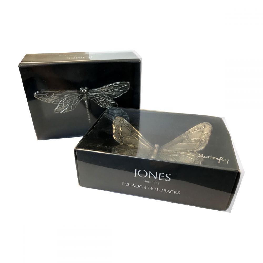 Ecuador, Butterfly Holdback - Antique Brass/Silver