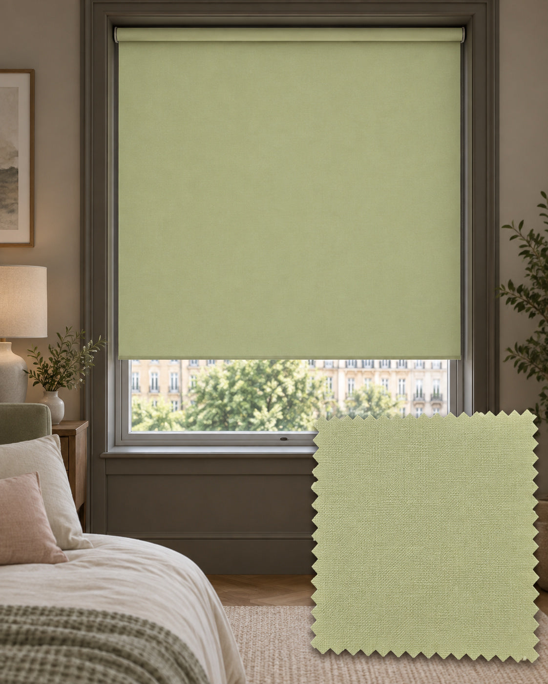 Basix Apple Blackout Roller Blind, Made to Measure - Delivery in 2-3 Weeks