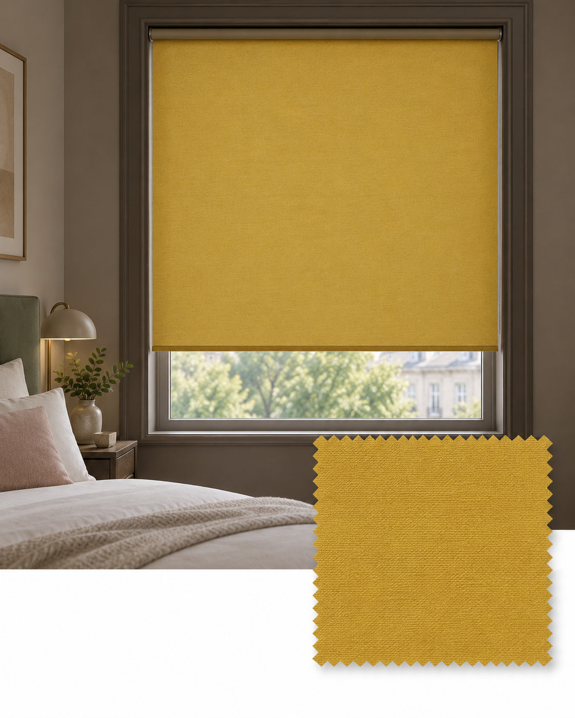 Carnival Ochre 205 Roller Blind, Made to Measure - Delivery in 2-3 Weeks
