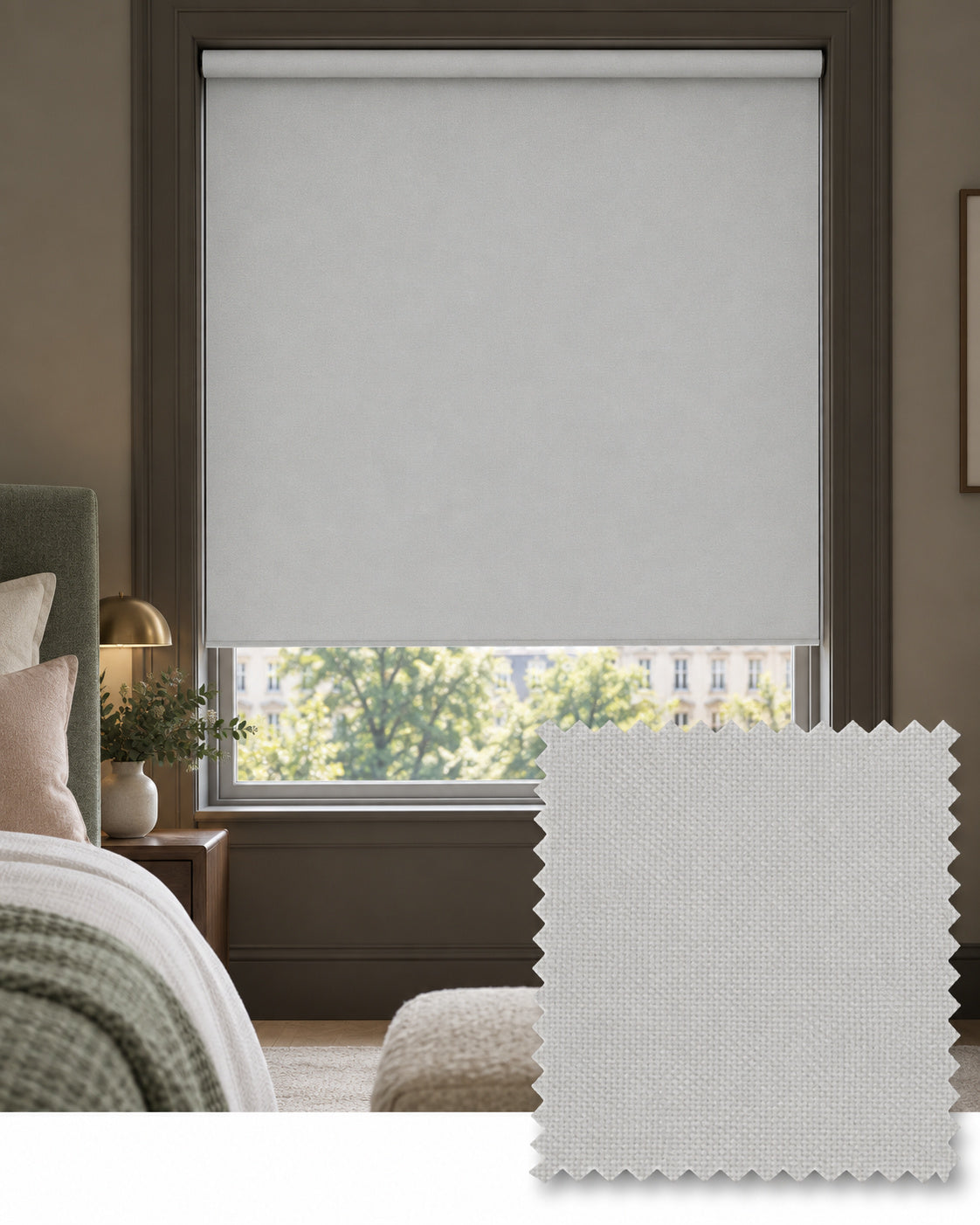 Basix Frost Blackout Roller Blind, Made to Measure - Delivery in 2-3 Weeks