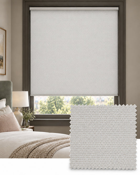 Custom Nimbus Forst Light Filtering Fabric Roller Blind
