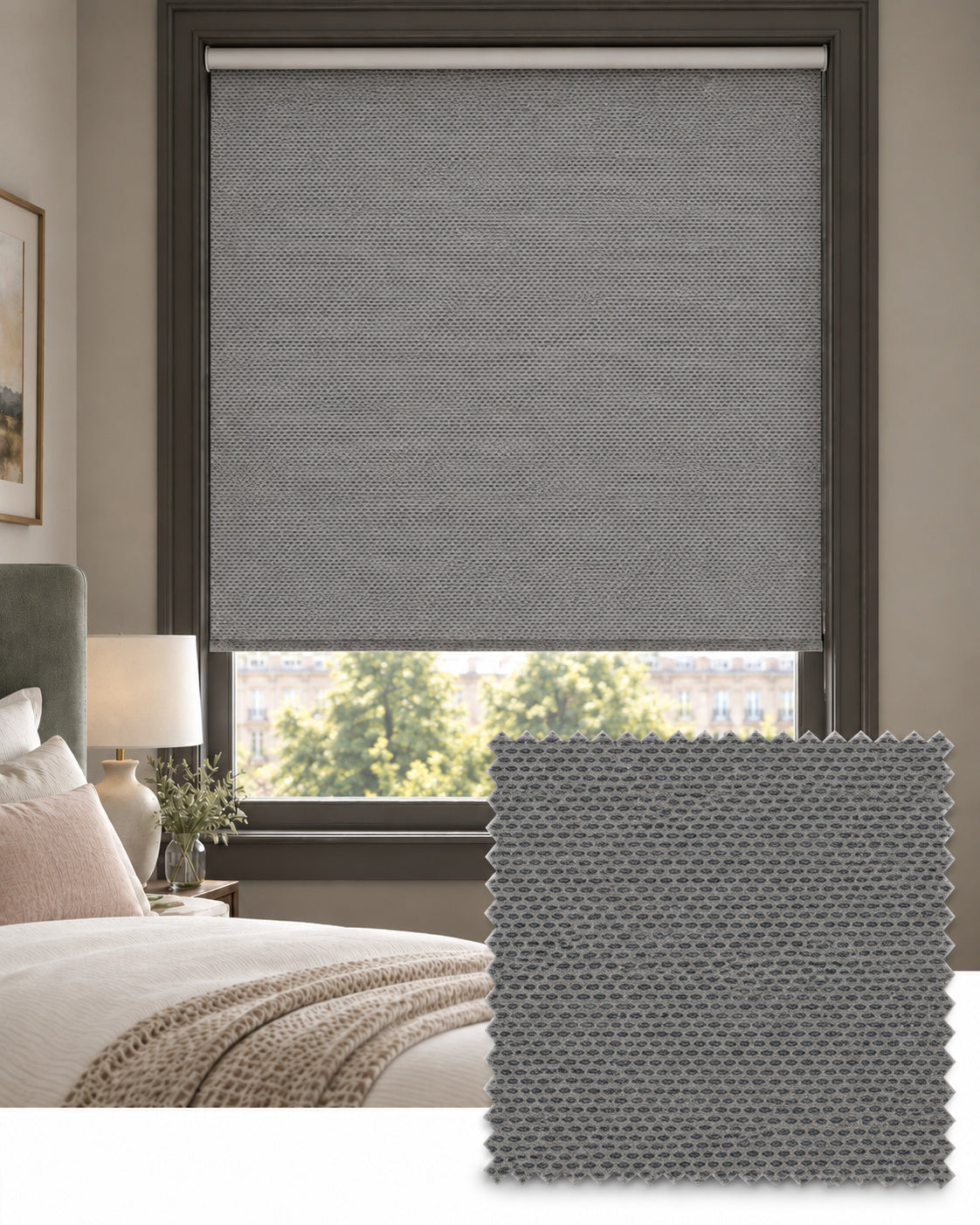 Nimbus Fog Fabric Roller Blind - Made to Measure